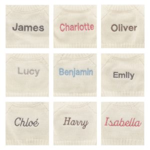 Bashful Beige Bunny with Personalised Cream Jumper