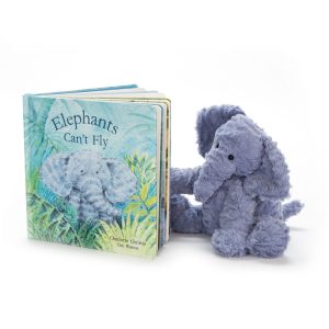 Elephants Can’t Fly Book and Fuddlewuddle Elephant Medium